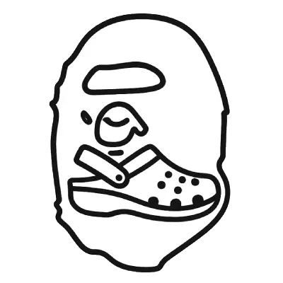 BAPE Crocs FAvicon
