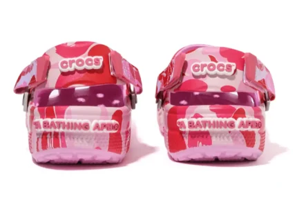 BAPE x Crocs Classic Carnation clogs 1