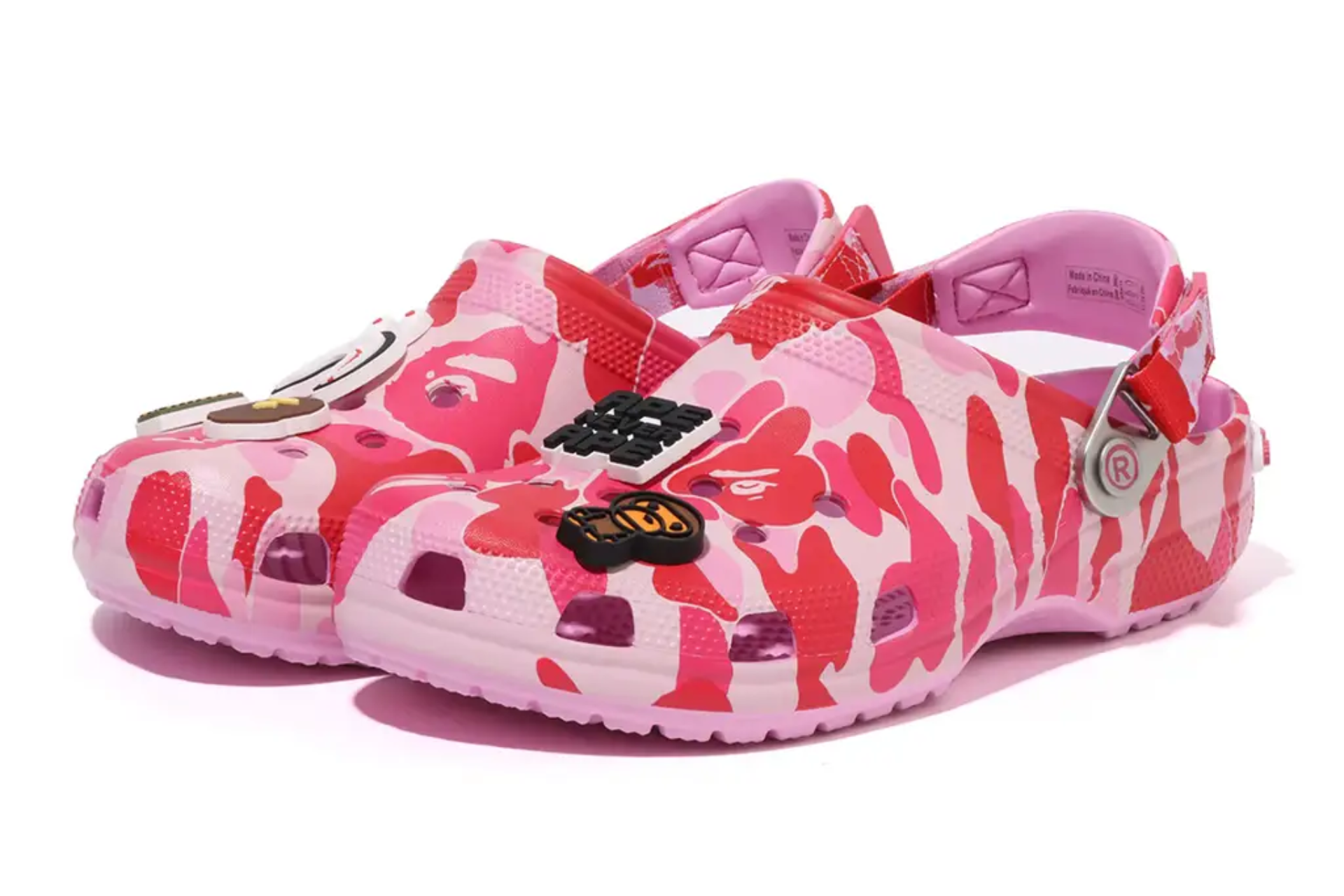 BAPE x Crocs Classic Carnation clogs