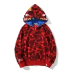 BAPE Camo Tiger Shark Double Hoodie