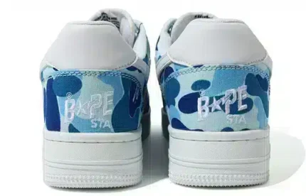 BAPESTA Abc Camo 20th Anniversary Blue Shoes