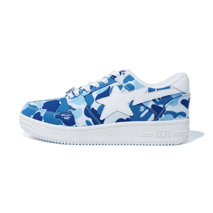 BAPESTA Abc Camo 20th Anniversary Blue Shoes