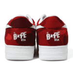 BAPESTA Low Camo Red Shoes