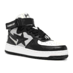 BAPESTA Leather Patch Logo Mid Shoes