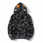 BAPE Dark Grey Camo Hoodie