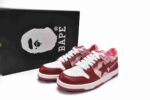 BAPESTA Sk8 Low Maroon Shoes