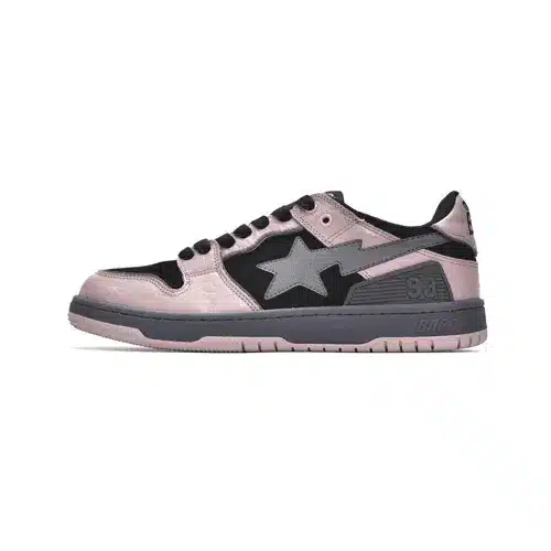 Bape-Sk8-Sta-Low-Black-Pink.webp BAPESTA Sk8 Low Top Shoes