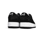 BAPESTA Suede Black Low Top Sneakers