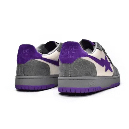 BAPESTA Sk8 Low Mist Grey Shoes