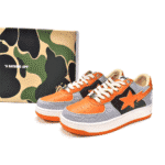 BAPESTA Low Orange Sneakers