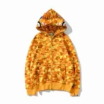 Yellow Bape Camo Hoodie