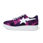 BAPESTA Mid Camo Purple Shoes
