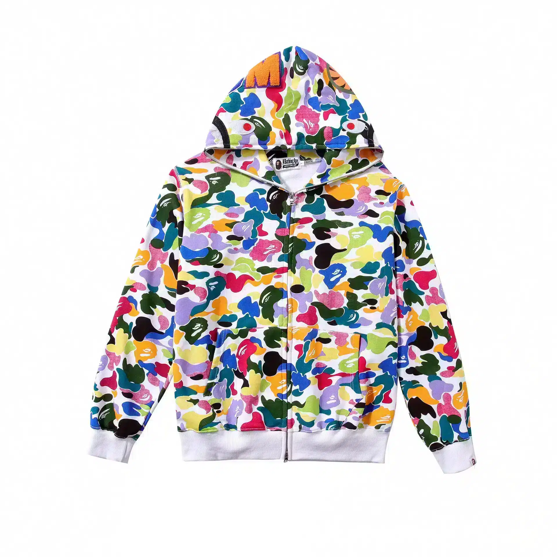 BAPE WGM Camo Shark Zipper Hoodie BAPE WGM Camo Shark Zipper Hoodie